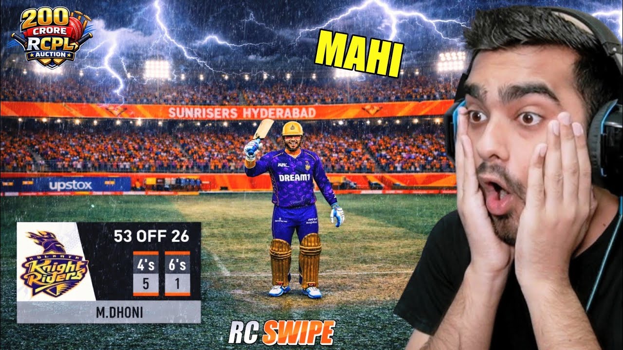 MAHI IN RAIN! KKR Vs SRH IPL Auction 2026 RC Swipe (Hardcore Dynamic)