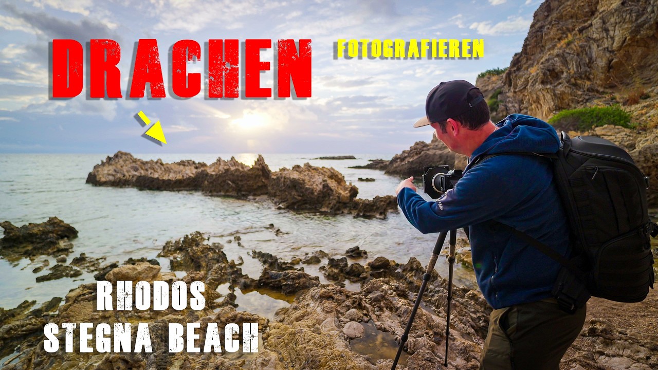 Drache am Stegna Beach auf Rhodos Griechenland fotografieren