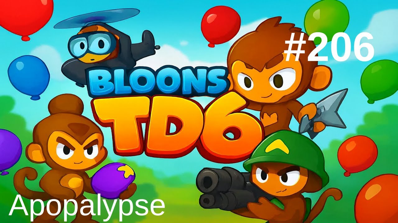 Bloons TD 6 No Commentary Gameplay( Spa Pits -Medium- Apopalypse ) EP-206