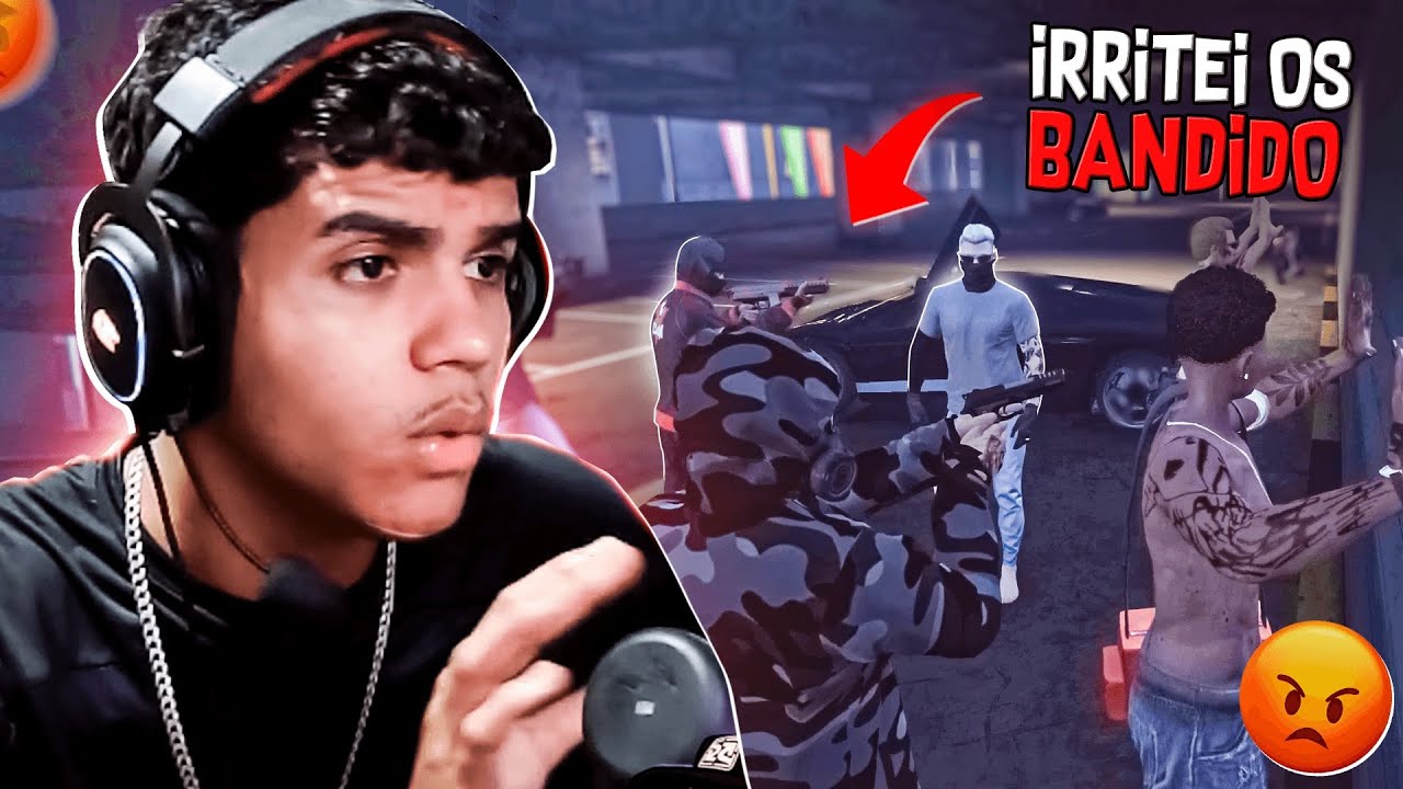IRRITEI OS BANDIDOS E ELES VEIO ATR&Aacute;S PRA VINGAR no GTA RP (Pitoco Dugera)