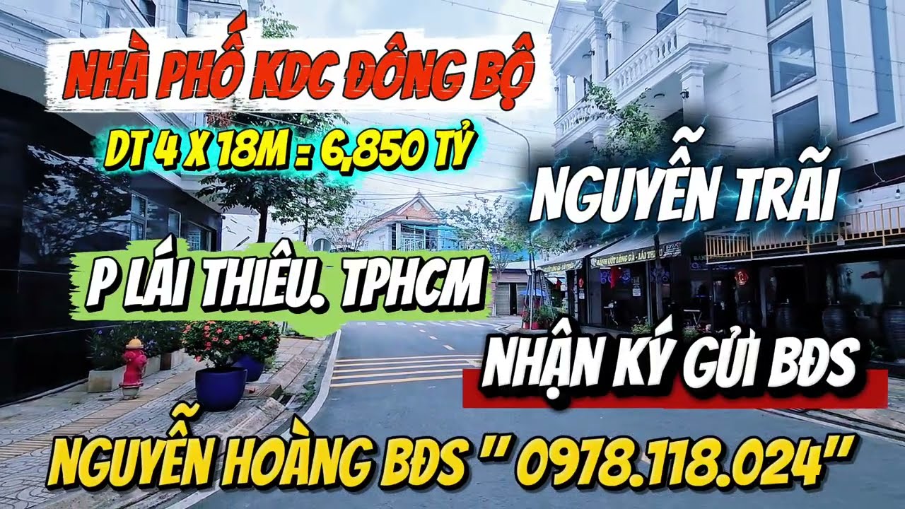 BÁN GẤP ‼️ NHÀ PHỐ LÁI THIÊU 6,850TỶ. P LÁI THIÊU. TPHCM