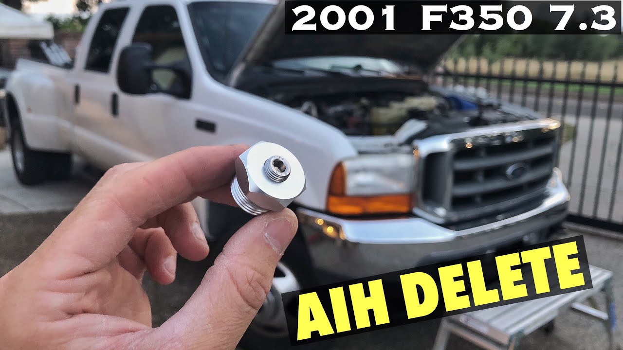 2001 F350 7.3 PowerStroke - AIH Delete - Air Intake Heater, Noticeable Performance Increase SP