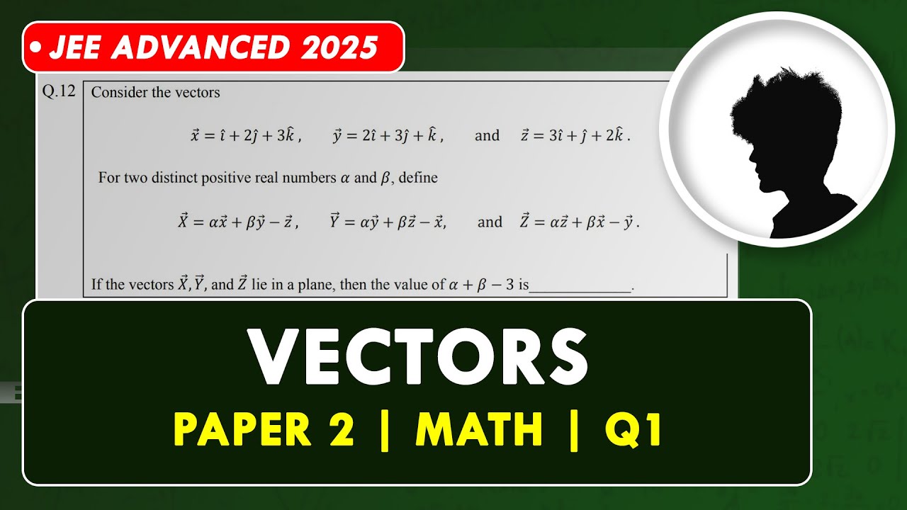JEE Advanced 2025: Vectors | Q12 Paper 2 Math Solution