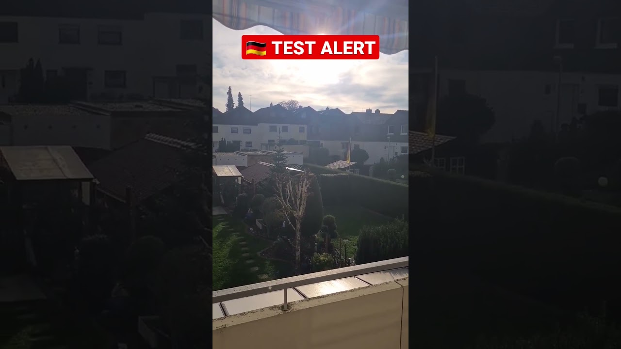 Emergency Alarm 🚨 Nation Wide Test Alert ⚠️ Germany 🇩🇪