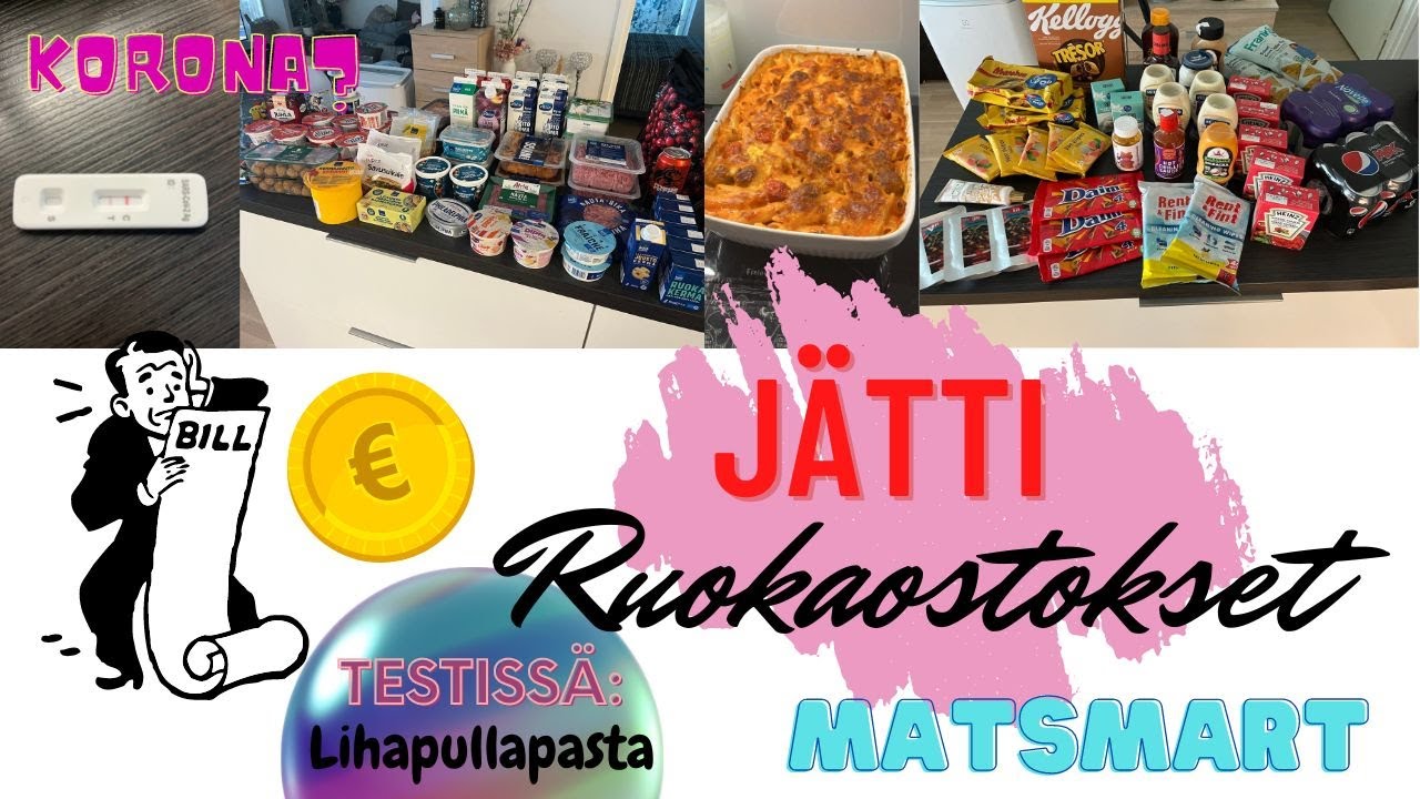 JÄTTI RUOKAOSTOKSET / SAIRASTUIN KORONAAN / MATSMART OSTOKSET