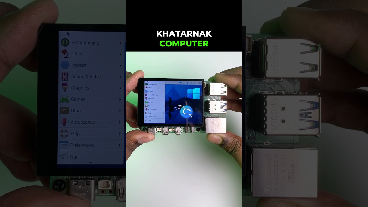 Computer Killer! World&rsquo;s Smallest Handheld Computer using Raspberry Pi 5 #shorts #gadgets #tech