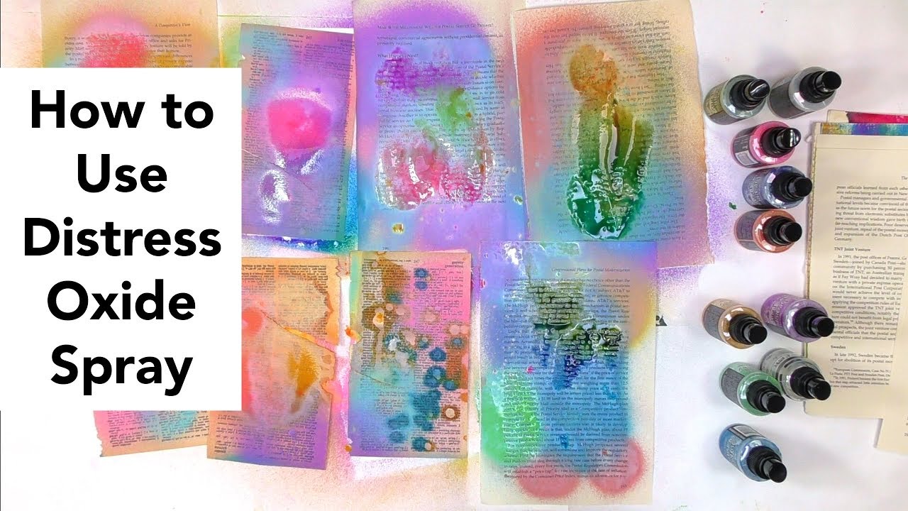 How to use Distress Oxide Spray