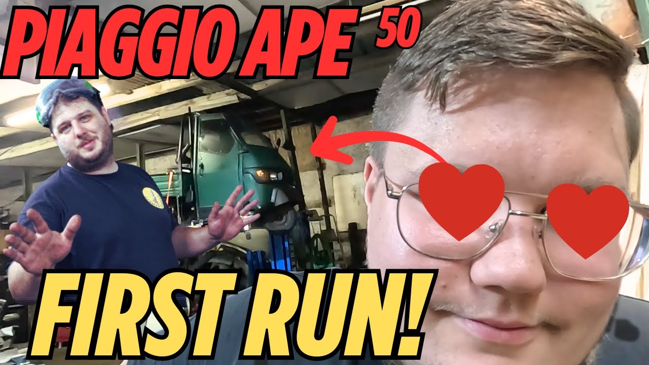 Piaggio APE 50 Motor Zusammenbau + First RUN ???