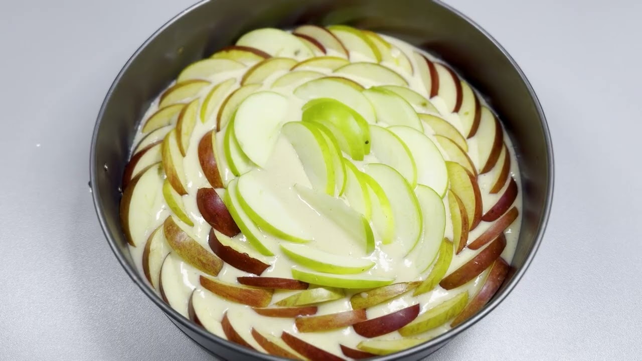 Нежный Яблочный Пирог «ЦВЕТОК». Изящнее и вкуснее обычной шарлотки!