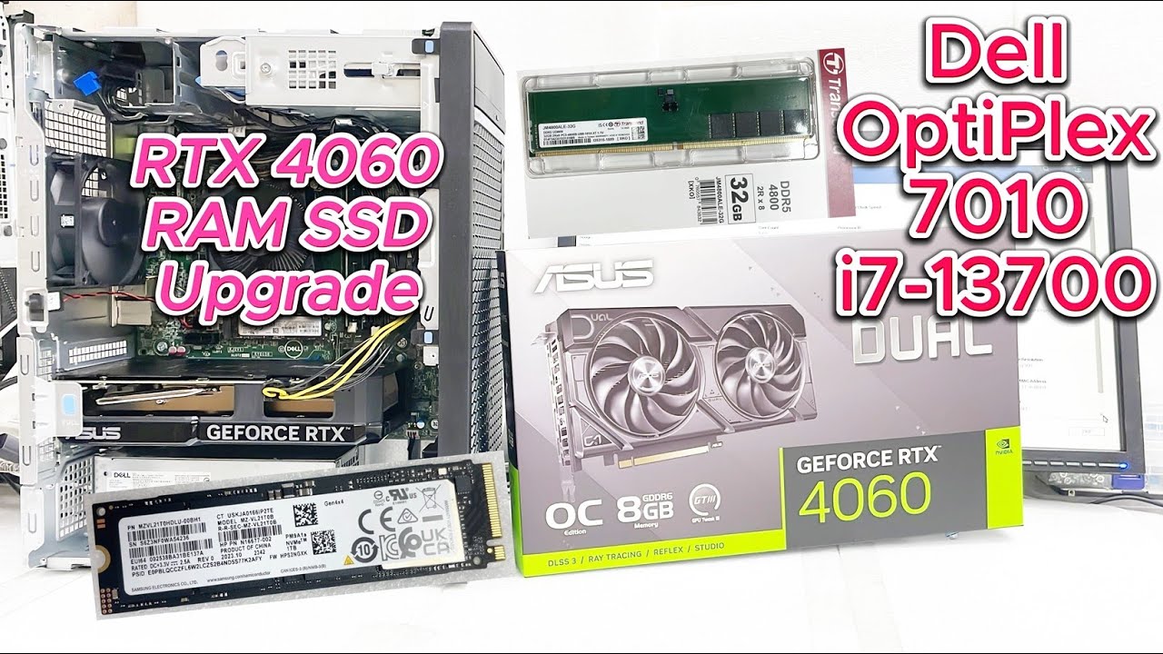 Dell OptiPlex 7010 i7-13700 RTX 4060 RAM SSD Upgrade | RTX4060 With Dell OptiPlex 7010 TWR PLUS
