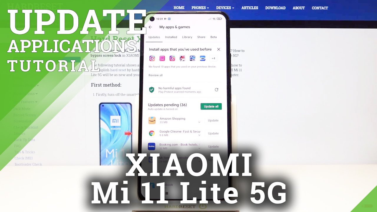 How to Update Apps on XIAOMI Mi 11 Lite 5G &ndash; Auto Update Apps