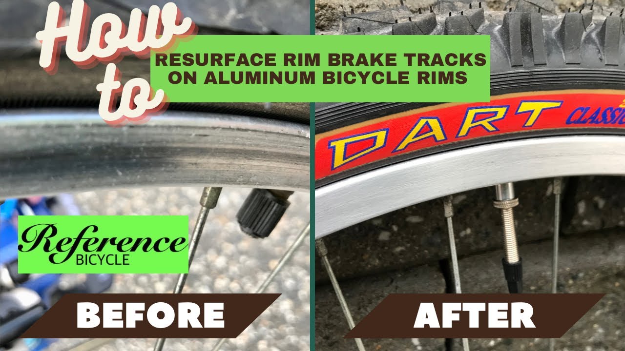 How To Resurface Vintage Bike Rim Brake Tracks - Bicycle Restoration