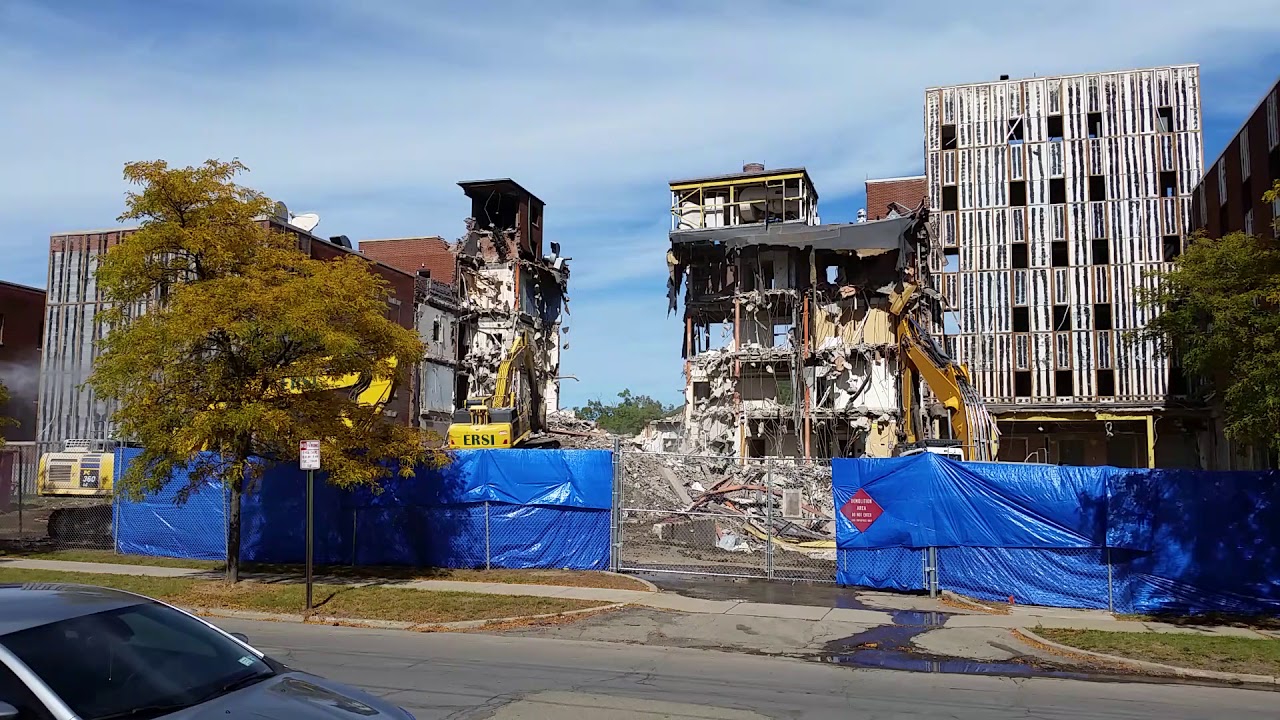 RDMVTL 18,941 ~ 10 11 2016 58 {MY TOWN HISTORY} HOSPITAL DEMOLITION @ CORNING , NY