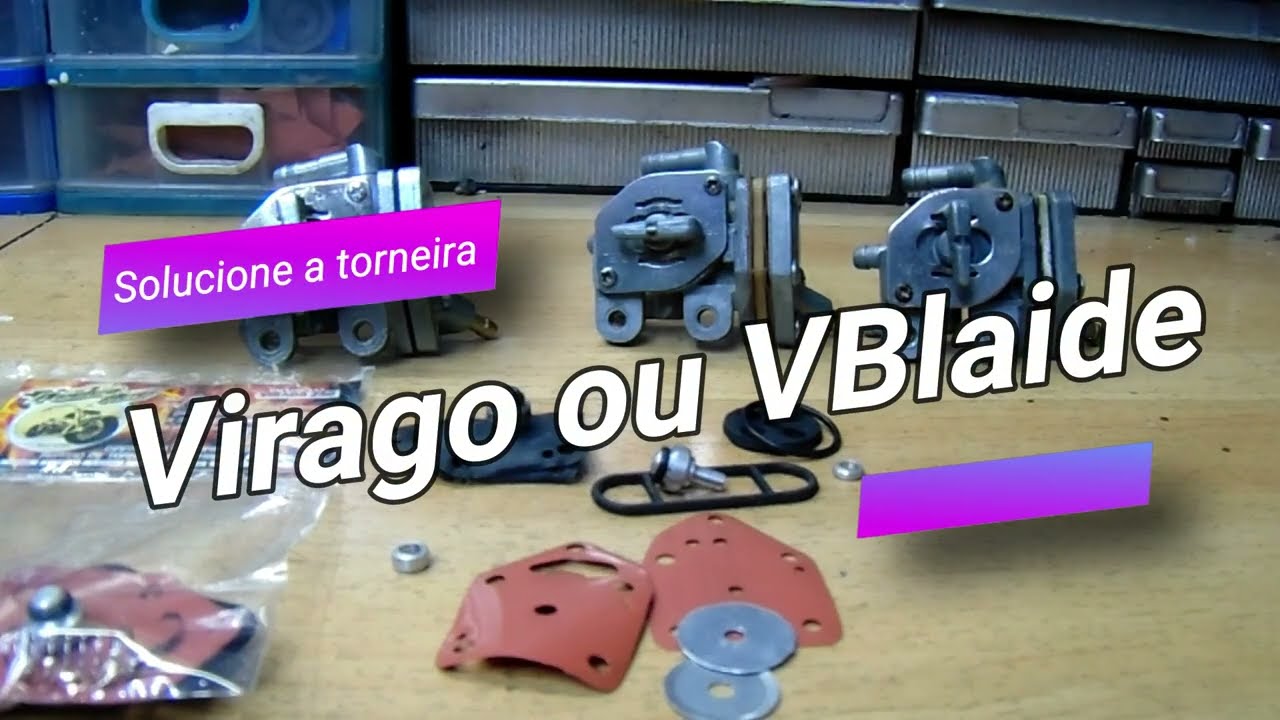 Diferenças de torneiras de combustível iguais por fora e diferentes por dentro, Virago. VBlaide. 250