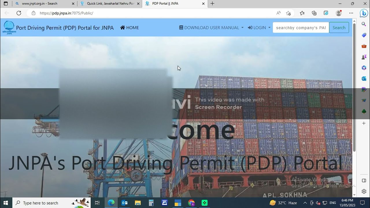 How to register Port Driver Permit (PDP) ID