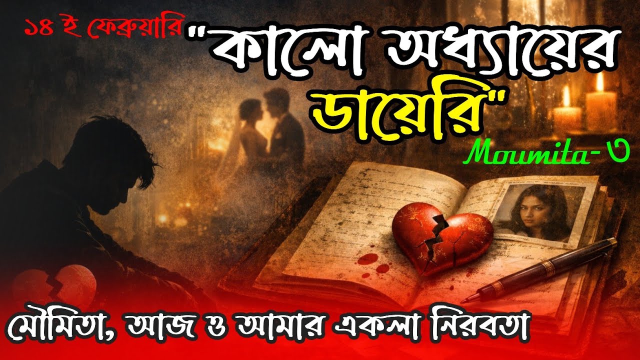 কালো অধ্যায়ের ডায়েরি | Moumita-3 | Sad Bengali Heartbreak Valentine's Day song | Ai Singer Salman |