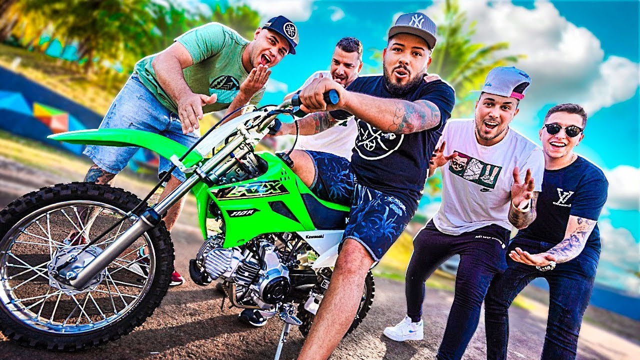 REAÇÃO DOS MEUS AMIGOS AO VER MINHA MINI MOTO NOVA
