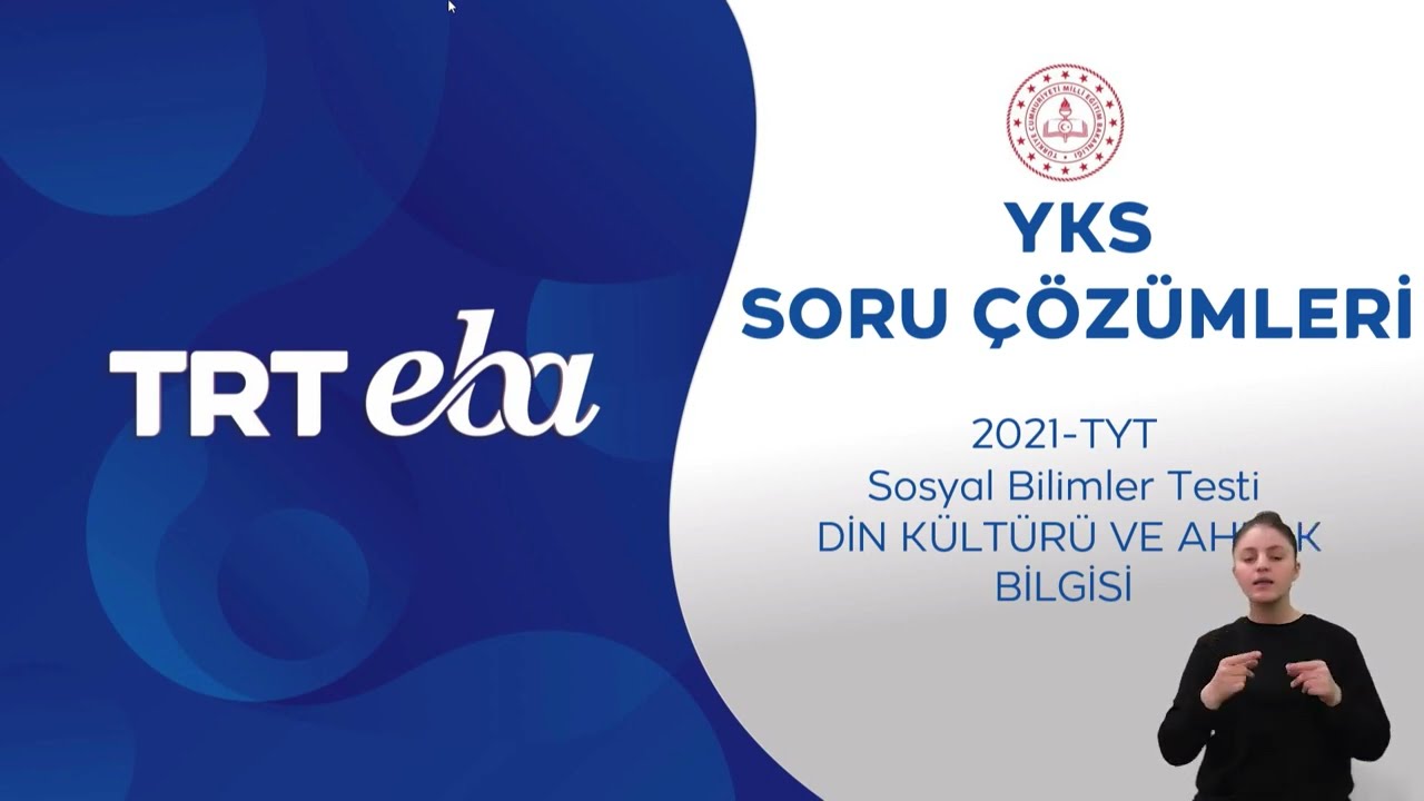 2021 YKS Sınav Soru Çözümü Din Kültürü ve Ahlak Bilgisi (TYT)