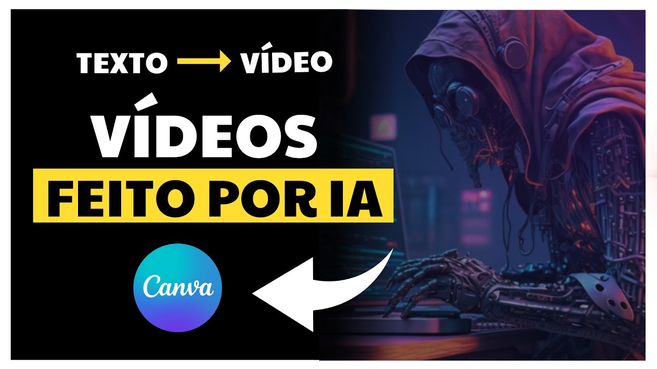 Crie Vídeos INCRÍVEIS com a I.A - A MÍDIA MÁGICA DO CANVA - Vídeo com Texto