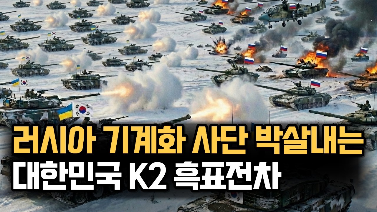 대한민국 K2흑표전차 러시아를 박살내다!! K2 흑표전차의 신속한 기동력을 바탕으로 빠르게 러시아 대륙을 장악, K2흑표전차 1개중대 vs 러시아 기계화사단