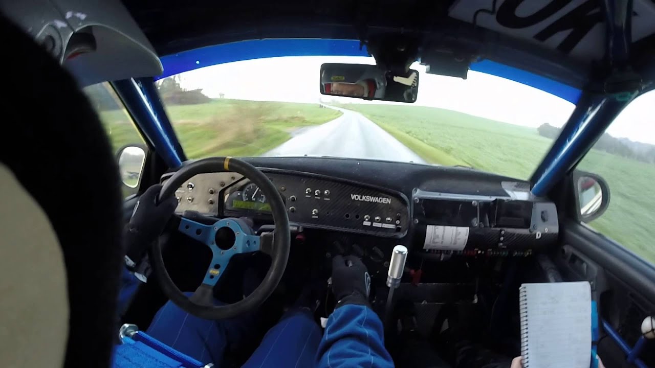 kim wentzel, dm rally 6, golf 3 kit car onboard