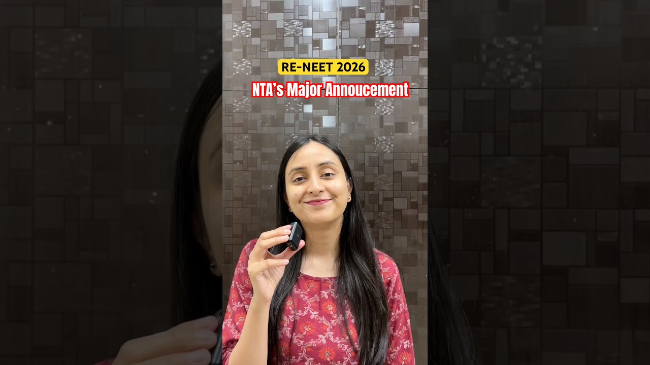 Big News: Major Decisions by NTA for RE-NEET 2026🚨 #neet #neet2026 #update #study #yt