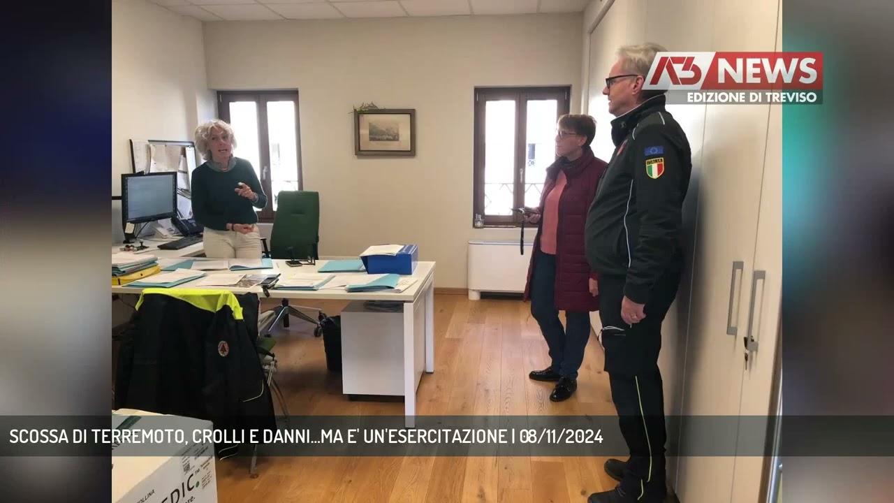 SCOSSA DI TERREMOTO, CROLLI E DANNI...MA E' UN'ESERCITAZIONE | 08/11/2024