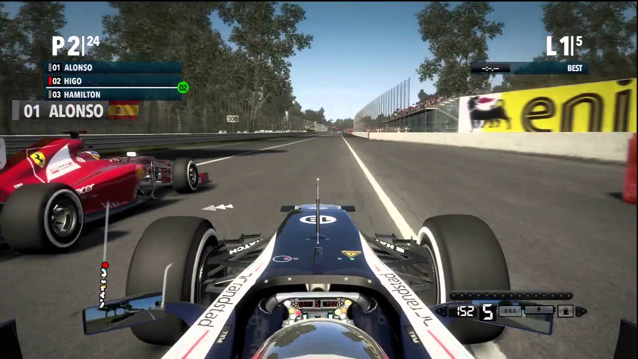 F1 2012 Monza Grand Prix Gameplay