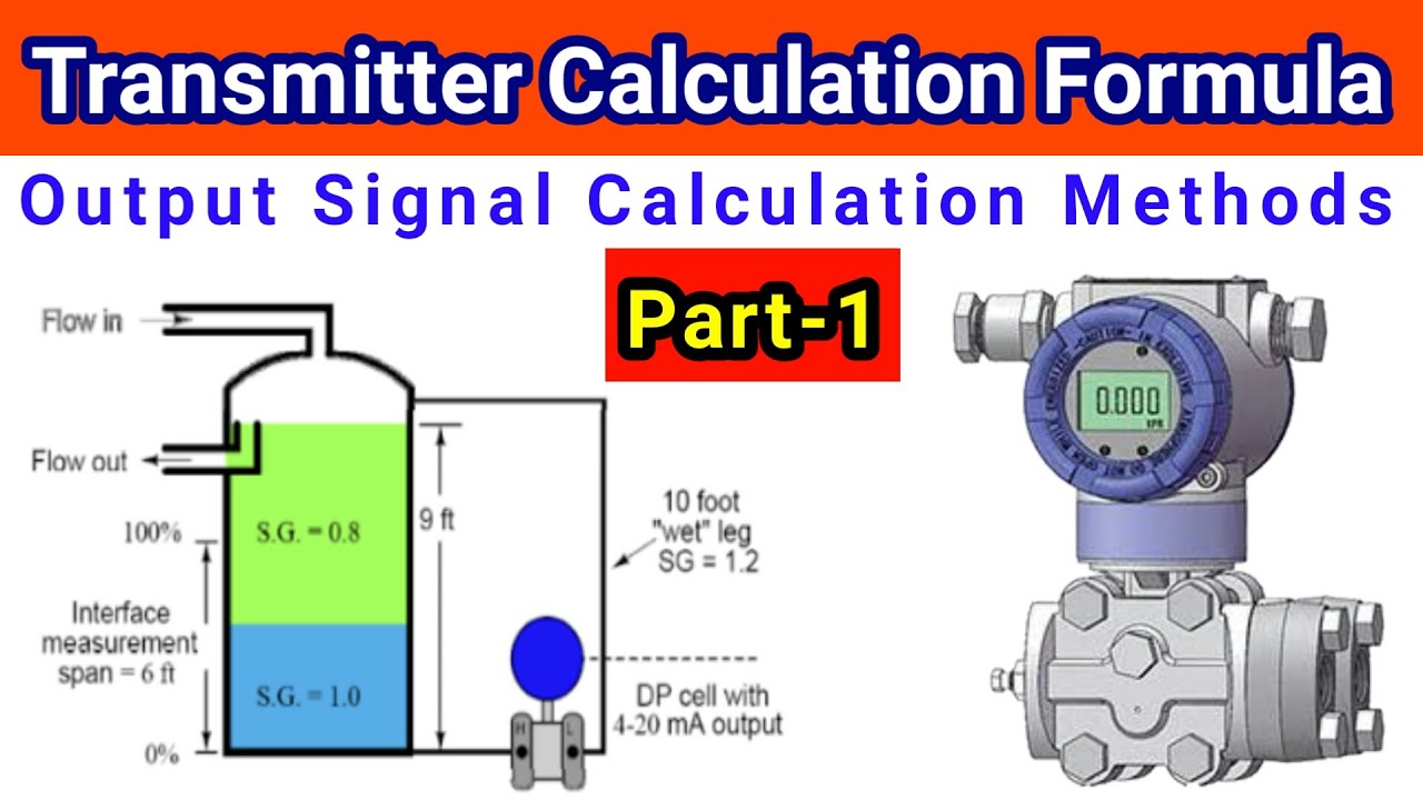 DPT and PT Transmitter Calculation Methods (Part-1) | Transmitter Output Signal Calculation Formula