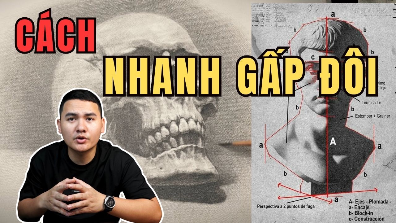 Cách vẽ nhanh gấp đôi nhờ phương pháp học vẽ cấp tốc này