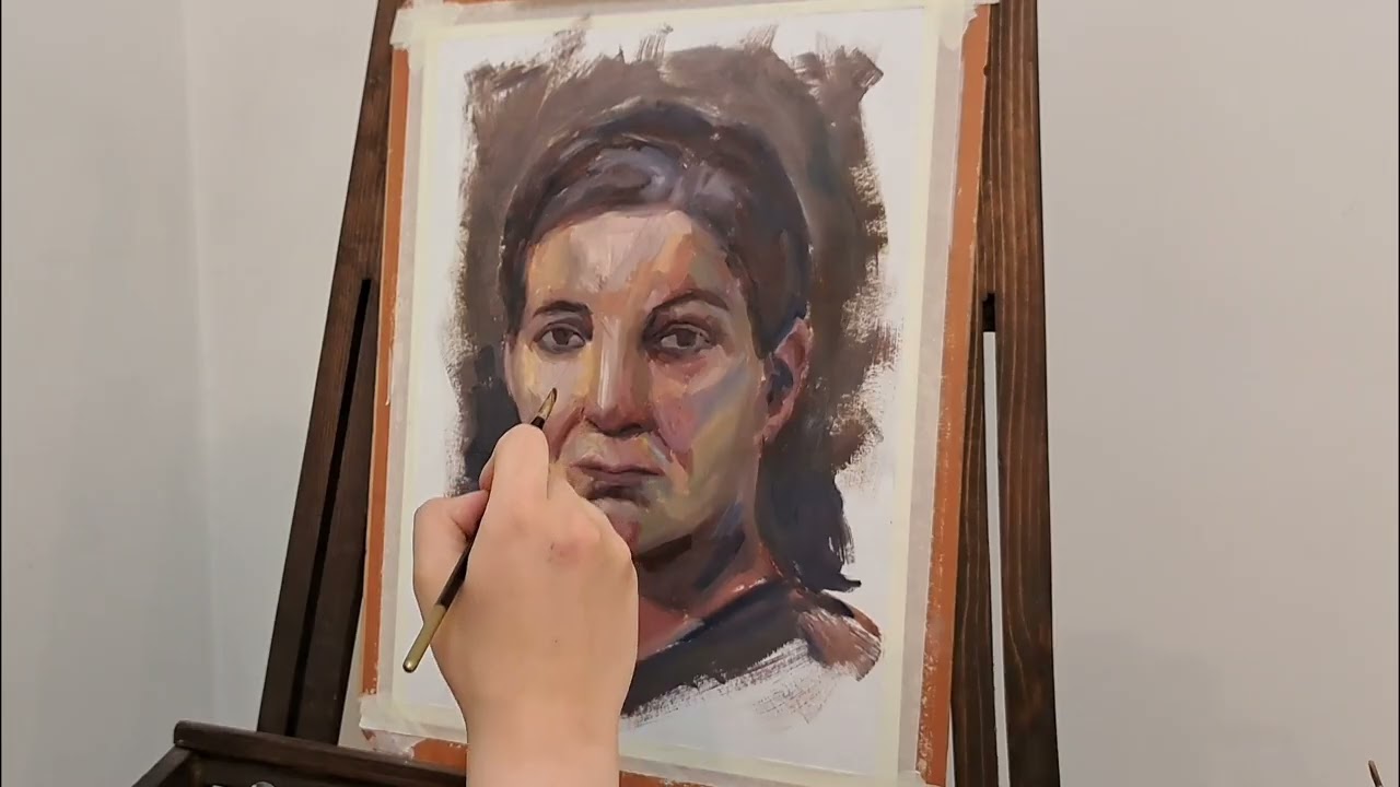 Trying a New Color Palette Inspired by Gauguin | Portrait Practice