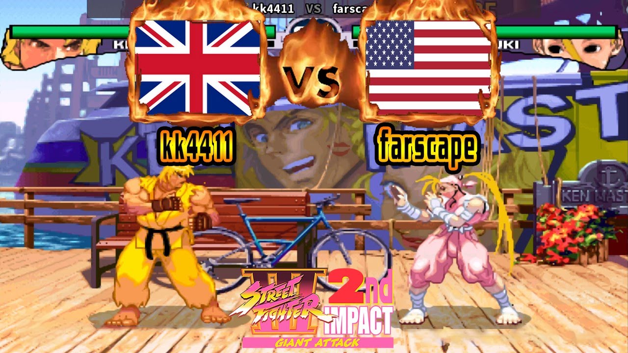 Street Fighter III: 2nd Impact: Giant Attack - kk4411 (GBR) VS (USA) farscape [sfiii2] [Fightcade]