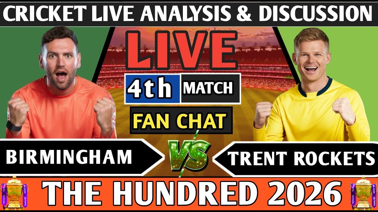 Trent Rocket vs Birmingham Phoenix 4th 100B Match ! Live 4th 100B Match Analysis Score & Discussion!