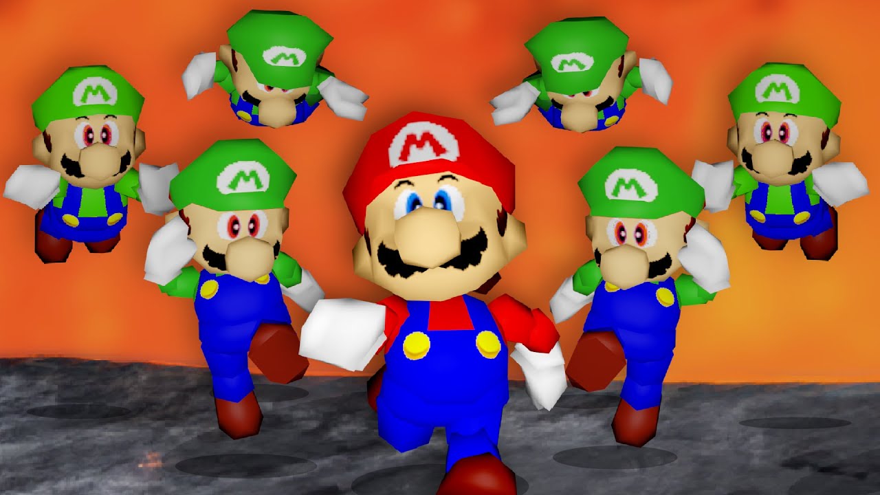 Mario 64 speedrun, but 15 Players Try To Stop Me