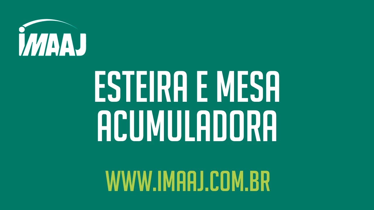 ESTEIRA E MESA ACUMULADORA ENVASADORA ROTATIVA