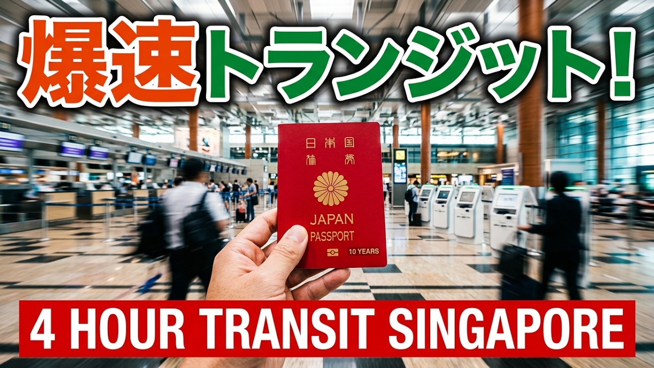 インドに行く前にシンガポールでトランジット、4時間で観光できる？Transiting in Singapore, can I do some sightseeing in 4 hours ?