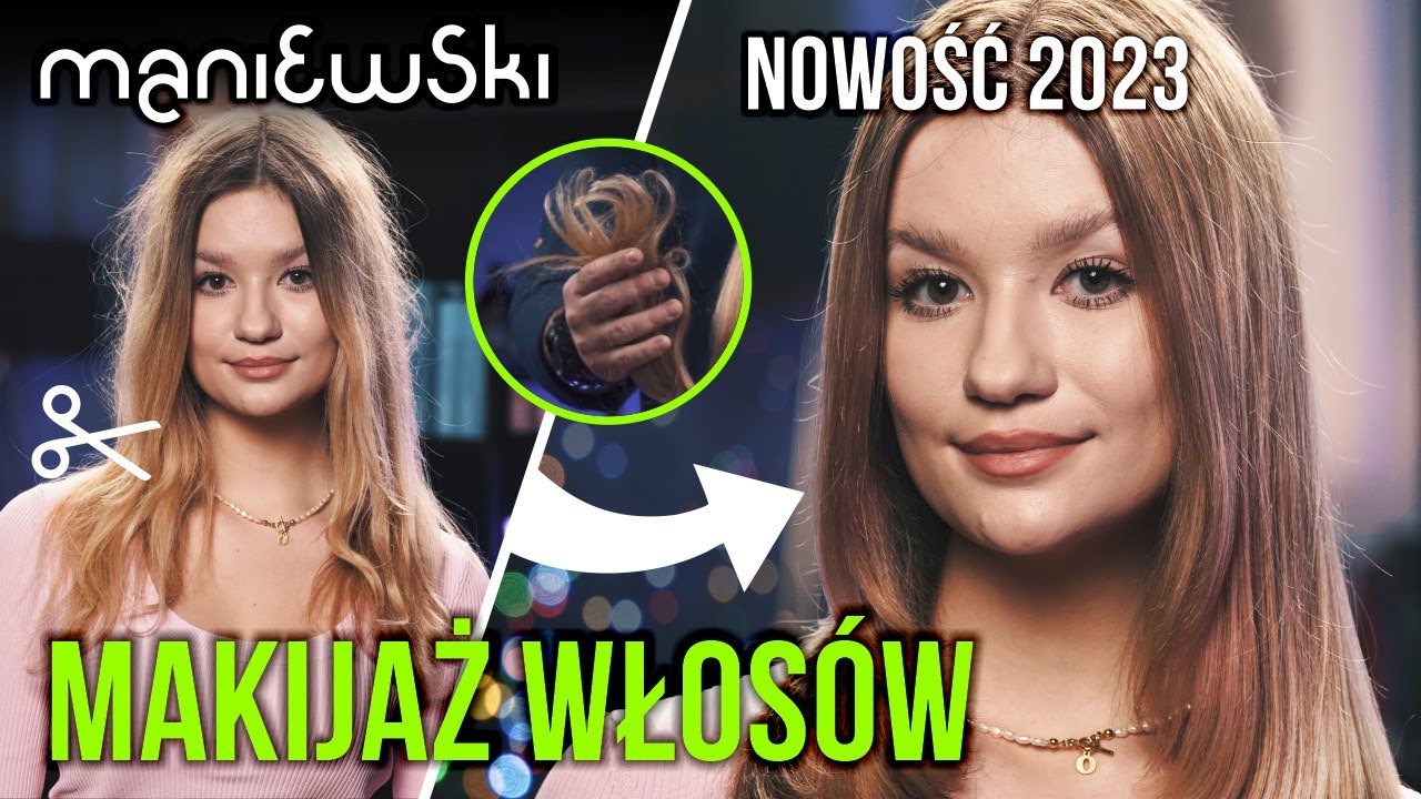 Oliwia Cookie Mint – Makijaż włosów – bezpieczne farbowanie blond i metamorfoza [MACIEJ MANIEWSKI]