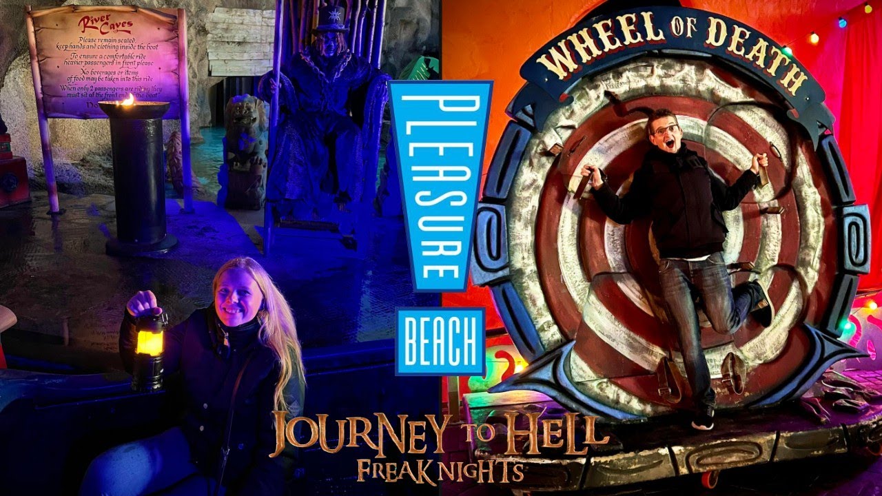 Путешествие в ад. НОЧИ УРОКОВ - видеоблог Blackpool Pleasure Beach 2022 - внутри ВСЕХ пугающих ла...