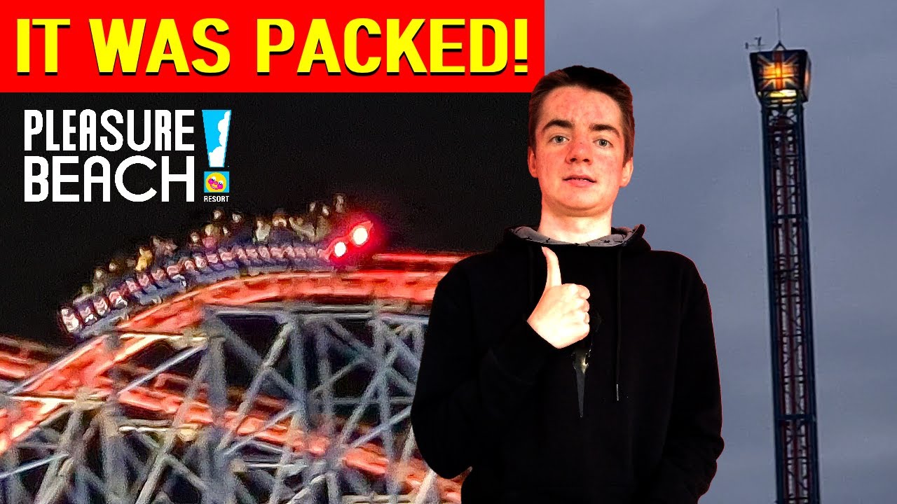 A VERY BUSY TWILIGHT THRILLS - Blackpool Pleasure Beach Easter 2025