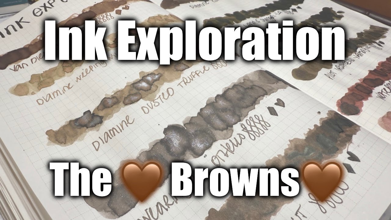 Which Brown Ink Is The Prettiest? See My Swatches! 😍🤎 #inkexploration