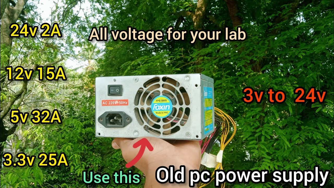 Use This for Your lab | 24V 12V 5V 3.3V | Computer ATX Power supply
