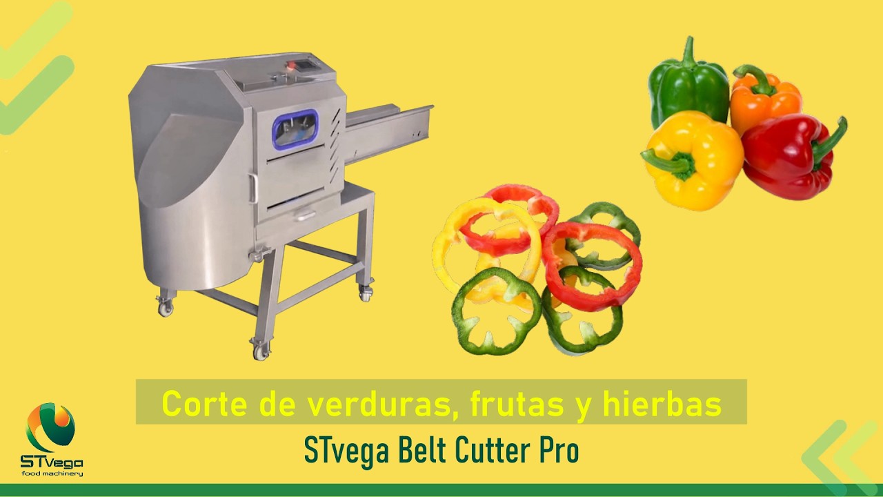 Cortadora industrial STvega Belt Cutter Pro para frutas y verduras