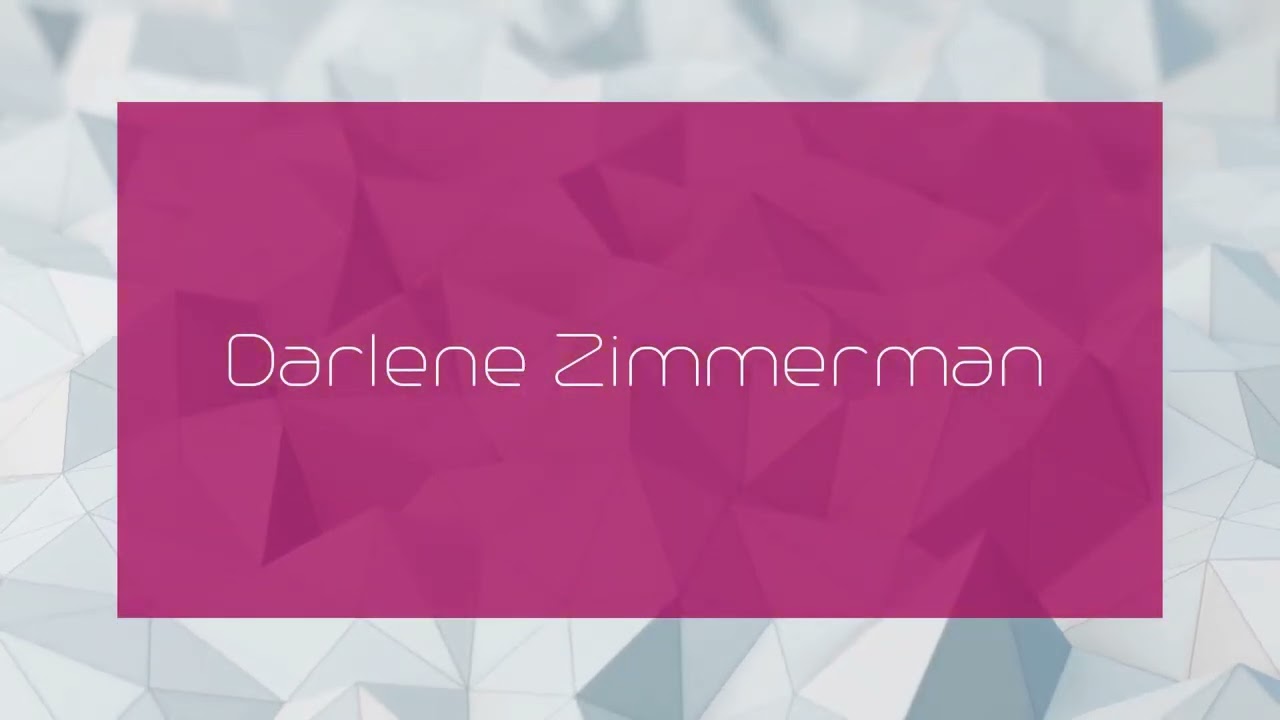 Darlene Zimmerman - appearance