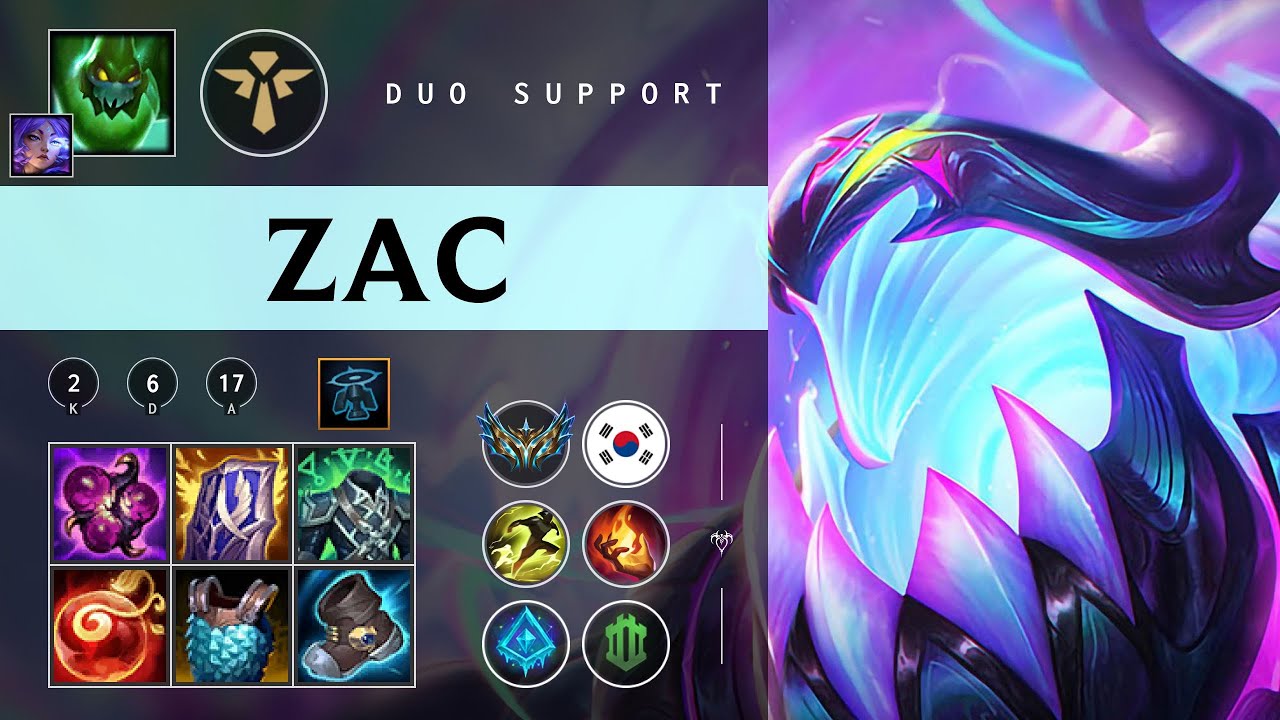 Zac Support vs Bard - KR Challenger Patch 26.01