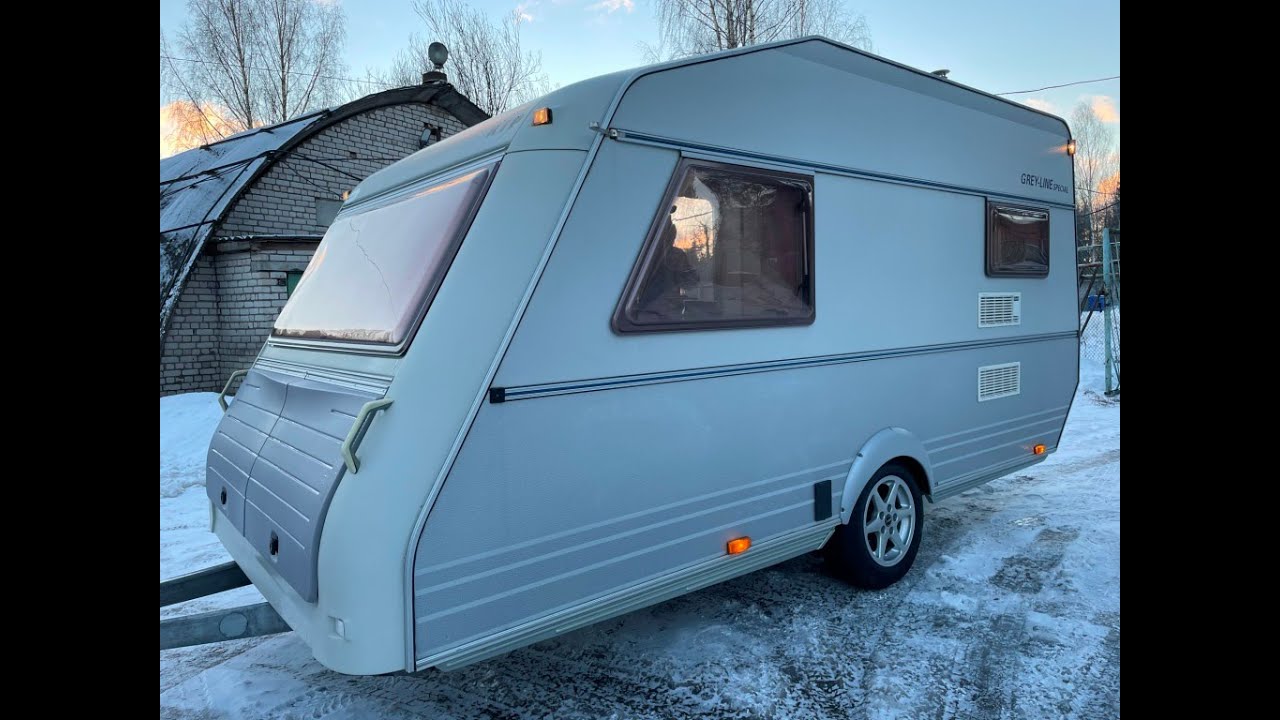 Обзор крепкого немецкого автодома-туриста KIP Grey-Line Special 2000 года 750 кг с палаткой большой