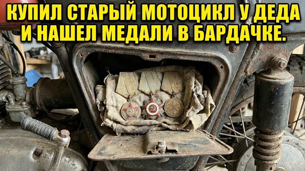 Купил Мотоцикл 50 х Годов у Деда и не Поверил, когда Открыл Бардачок