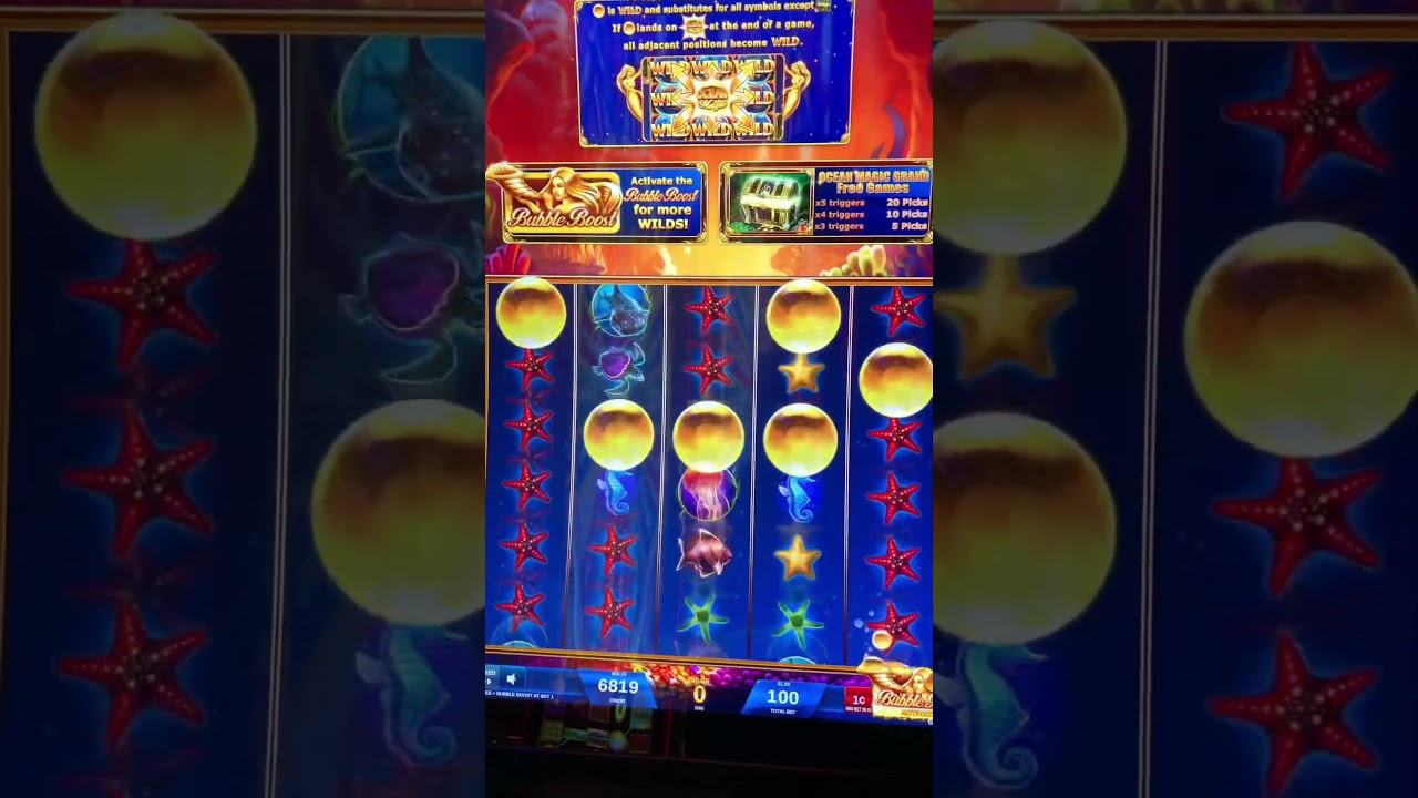 🌊 OCEAN MAGIC GRAND! 🐚💎💰 #lasvegas #slot #casino