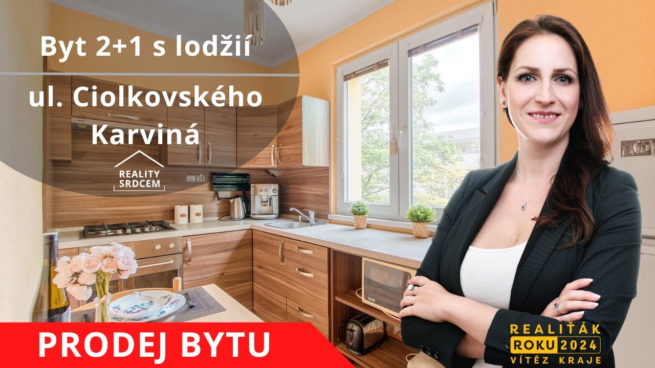 Prodej bytu v os. vlast. 2+1/54 m2 + lodžie na ul. Ciolkovsk&eacute;ho, Karvin&aacute; - R&aacute;j
