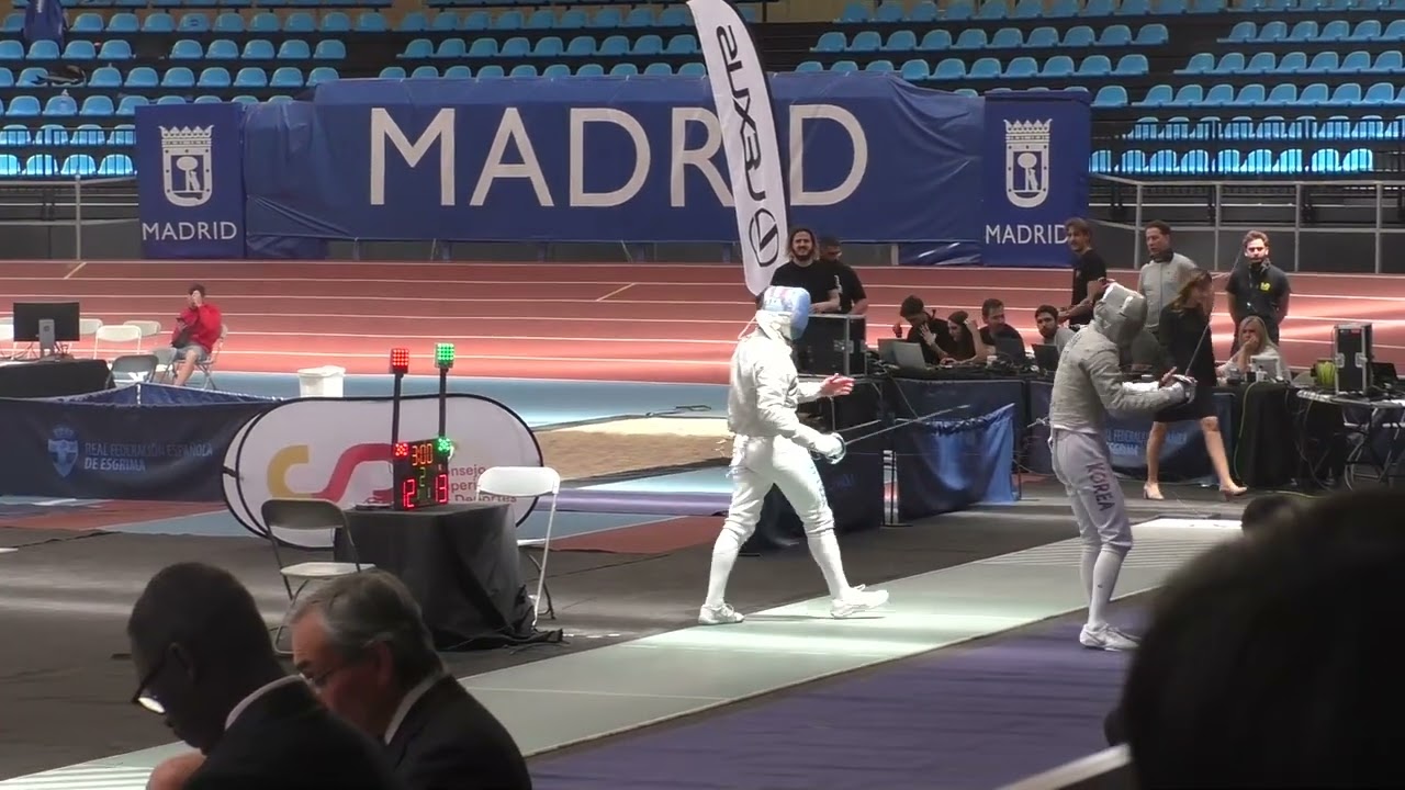 Madrid World Cup 2023 SMS - L8 - Kim Junho KOR v Enrico Berre' ITA (Partial)