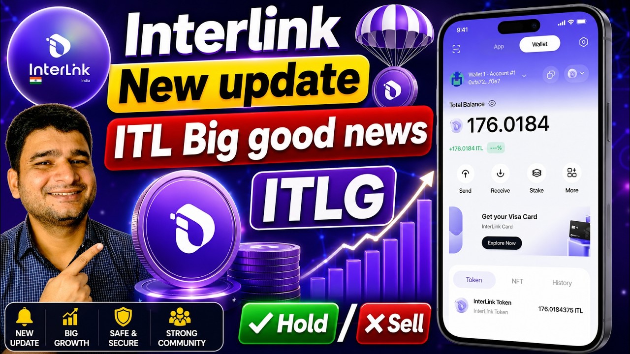 Interlink Lab ITL Withdrawal Update✅ Interlink Today New Update🚀 Interlink ITLG Hold or Sell? 😲🤨